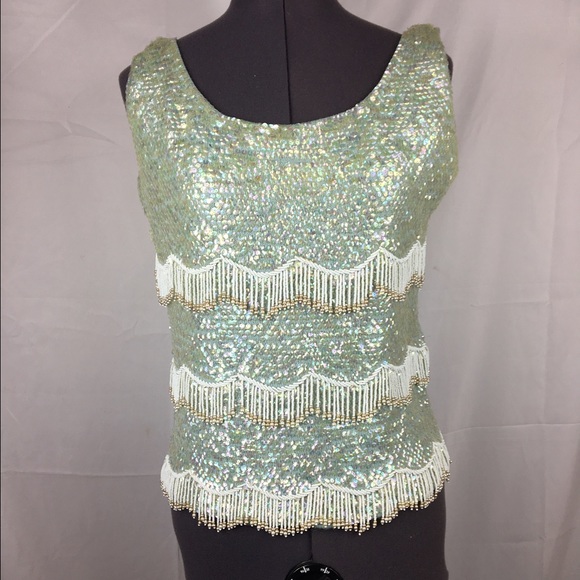 Vintage Tops - Vintage beaded top