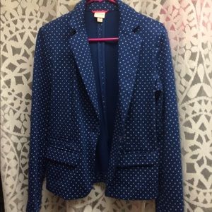 Blue Polka Dot Blazer