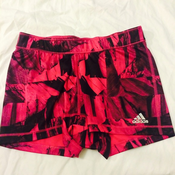 Adidas spandex workout shorts
