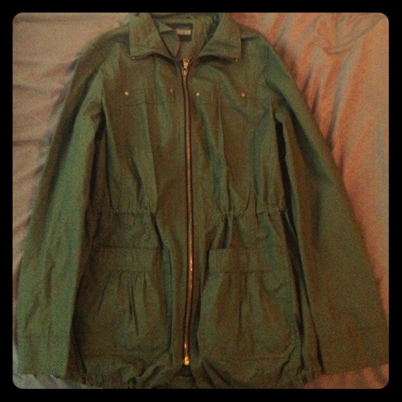 Never worn Express army green coat!