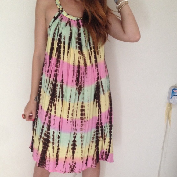 HOLDSALE! Natural mystic braid flow dress in rasta - Picture 2 of 2
