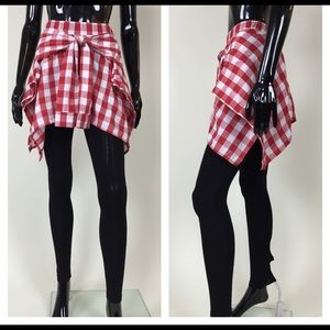 ⭐️WHOLESALE⭐️ 2 Pair of Plaid Shirt Layered Leggings