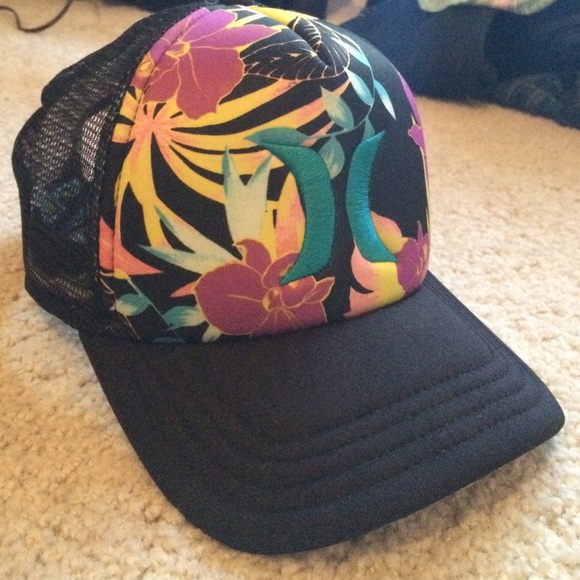 hurley floral hat