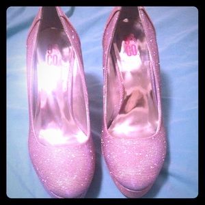 Super cute lavender sparkle heels