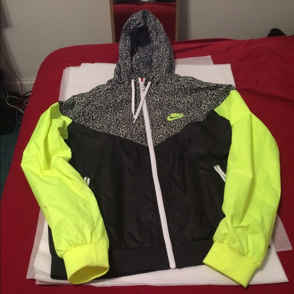 neon nike windrunner jacket