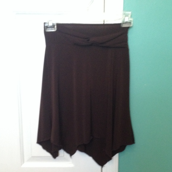 Dark brown skirt