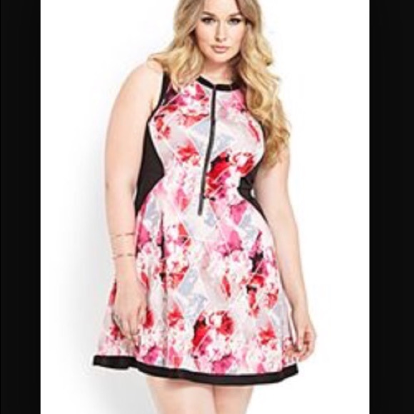 Forever 21 Plus strapless skater dress