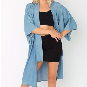 RARE American Apparel Denim Kimono