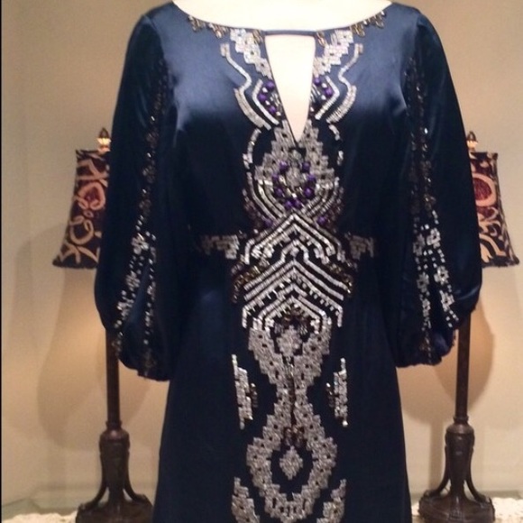 100% silk Nanette Lepore beaded dress