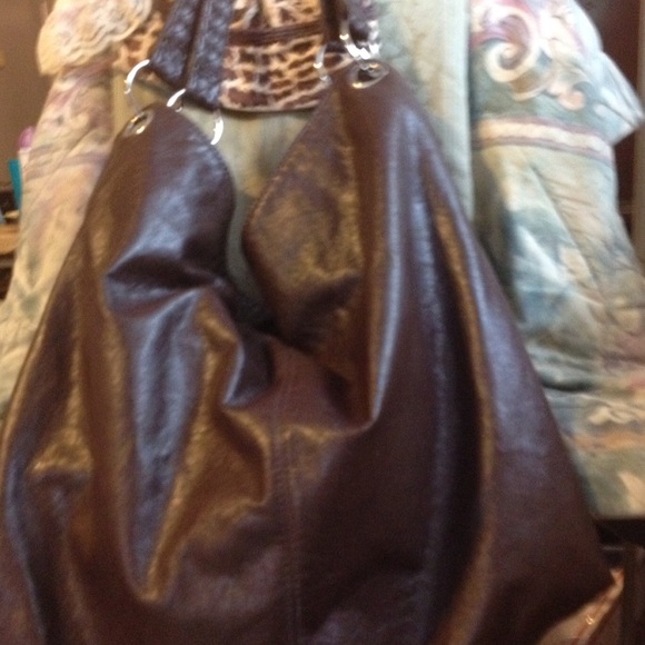 Stylish Extra-Large Brown Tote Bag - Picture 1 of 4