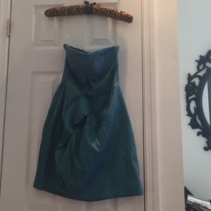 Teal cocktail dress