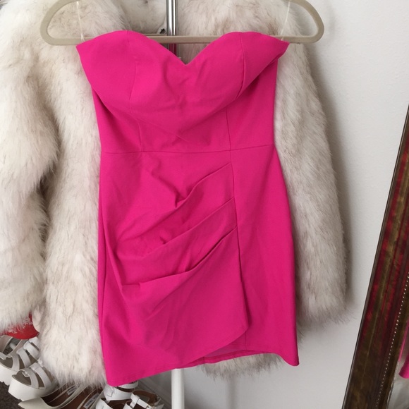 PINK STRAPPLES DRESS - Picture 1 of 2