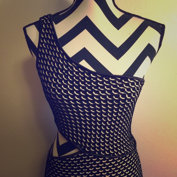Scalloped Cut-Out Dress