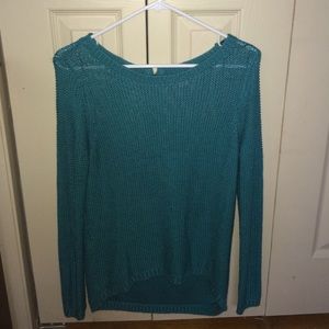 turquoise pullover sweater