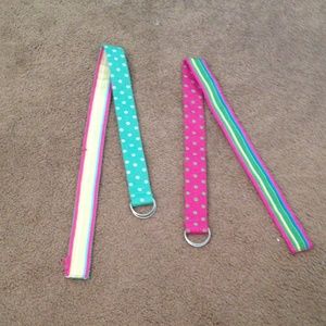 Two reversible belts