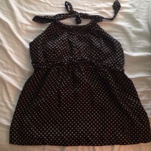 Betsy Johnson polka dot halter top