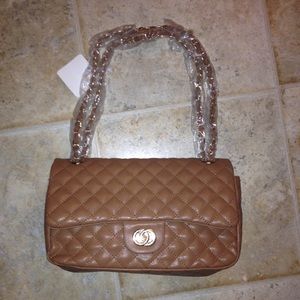 Tan large handbag