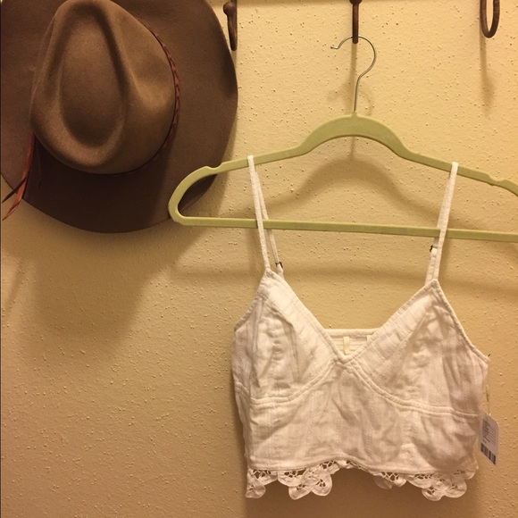 Free People White Crop