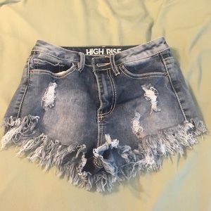 High rise shorts