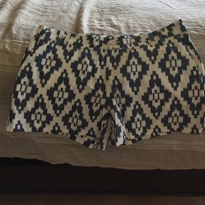 Magellan ikat print linen shorts