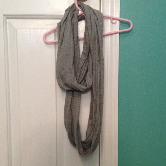 Gray infinity scarf