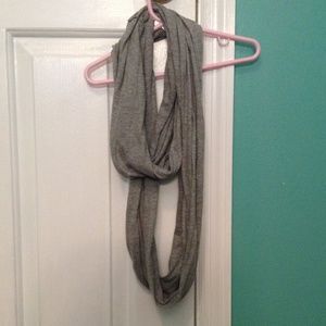 Gray infinity scarf