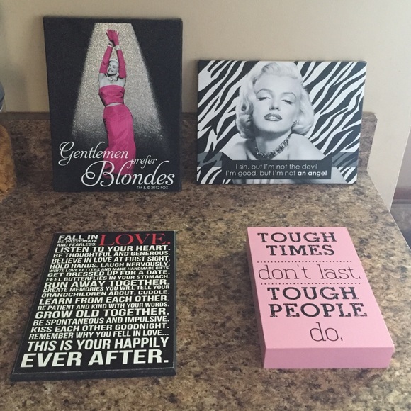 Marilyn Monroe & other wall decals