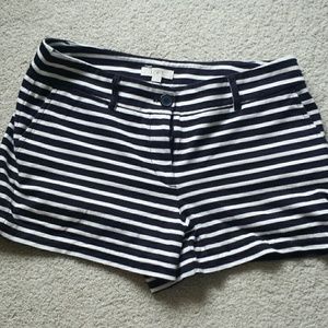 Navy stripe Loft Shorts