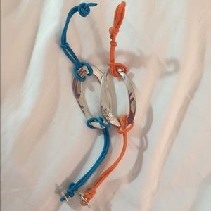 Ippolita Orange & Blue Cord Bracelets