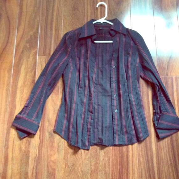 Dress shirt express design studio XS pinstripe