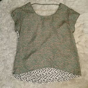 NEW Nordstrom mimi chica flowly low back shirt