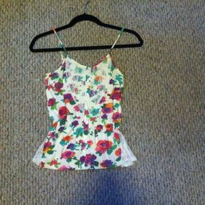 O'Niell Flower Tank with Lace