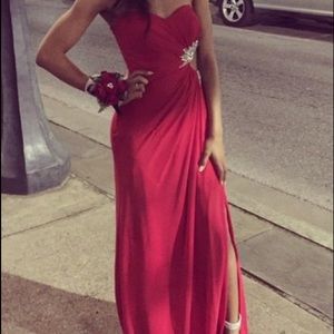 Red Faviana Prom Dress