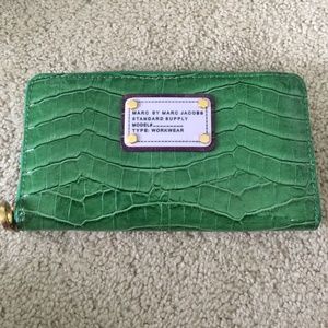 Green snakeskin Marc jacobs wallet