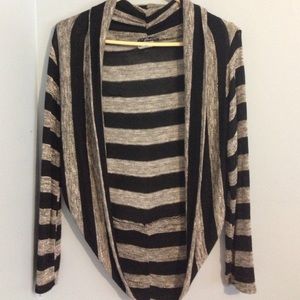 *sold* Striped cocoon cardigan
