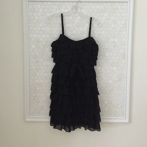 Black ruffle juicy dress