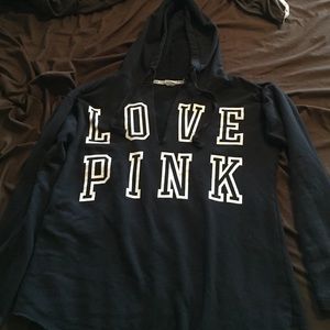 VS PINK black pullover hoodie