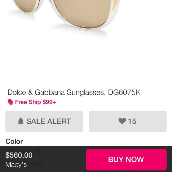 Limited edition D&G 18k gold plated sunglasses - Picture 4 of 4