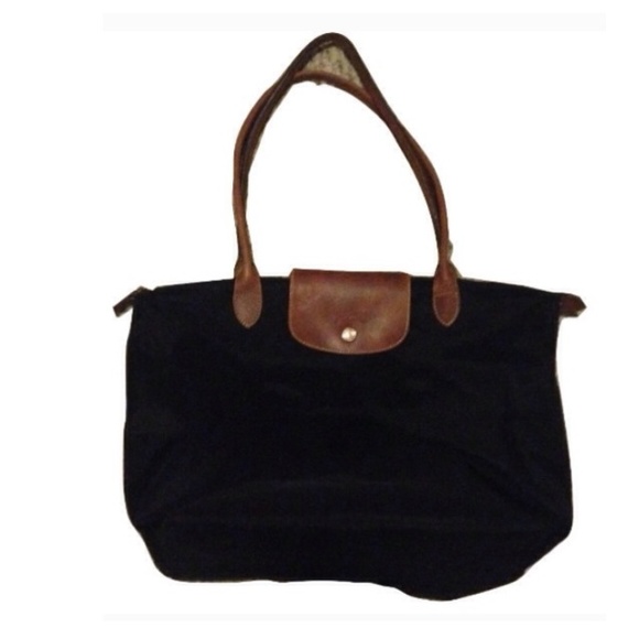 Large Black Longchamp Tote