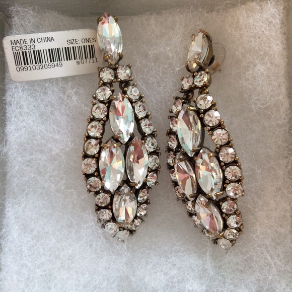 PRICE DROP! J. Crew Crystal Icicle Earrings