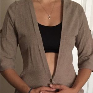 Brown cardigan