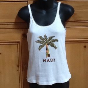 Hawaii Boutique TAMARA CATZ Sequin Tank Top MAUI