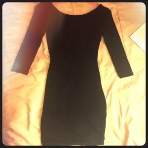 Shimmery red and black dress