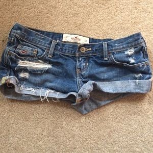 Blue jean shorts