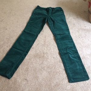 Jessica Simpson x Forever skinny green corduroy