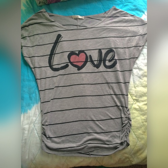 Gray love shirt