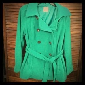 Bright Green winter coat!