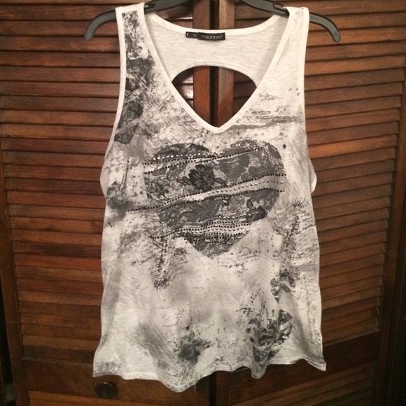 Dressy distressed tank