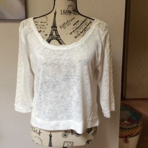 NWOT Hollister Lace Pullover Sweater
