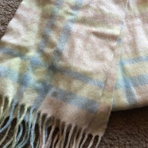 Pastel plaid scarf